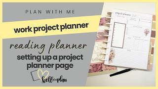 Plan with Me- Work Project Planner Page