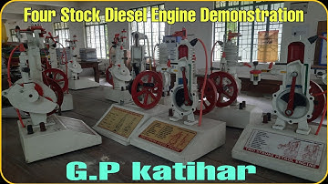 Government Polytechnic katihar Four stock diesel engine demonstration mechanical department lab
