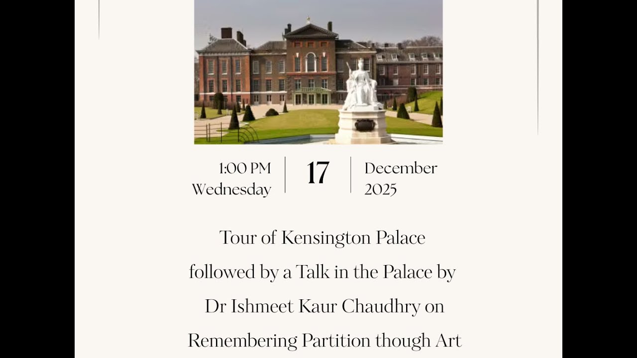 Partition Through Art Dr Ishmeet Chowdhry