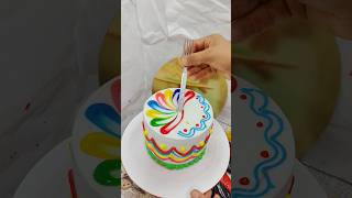 colour full cake design #youtubeshorts #trending #viral #ytshorts #short #reels