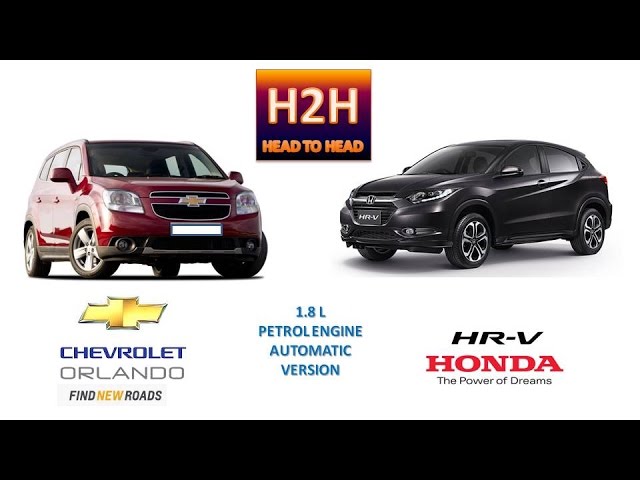 H2H #29 Chevrolet Orlando vs Honda HRV - YouTube