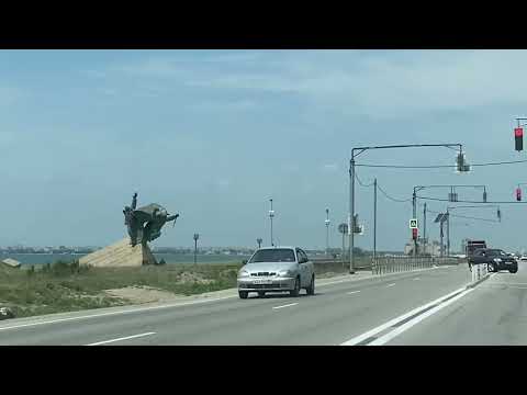 Поселок МИРНЫЙ. Дорога из Сак в Мирный. #крым