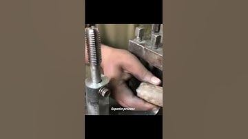 We Created a Thread With a Thread Drill on Manual Lathe 😯#mechanical #process