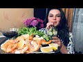 Мукбанг! Креветки 🦐 Отношения с мужем, диета! | Mukbang! Shrimp’s (eating sound)