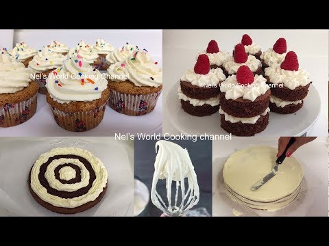 4 ways to make frosting - Կրեմի 4 տարբերակ թխվածքների համար - 4 рецептов кремов для тортов