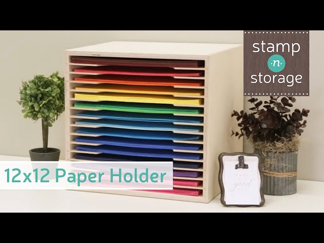 Homemade 12x12 Paper Storage Shelving 