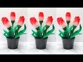 Ide Kreatif Bunga Tulip dari BOTOL PLASTIK BEKAS calpico | Plastic Bottle Craft