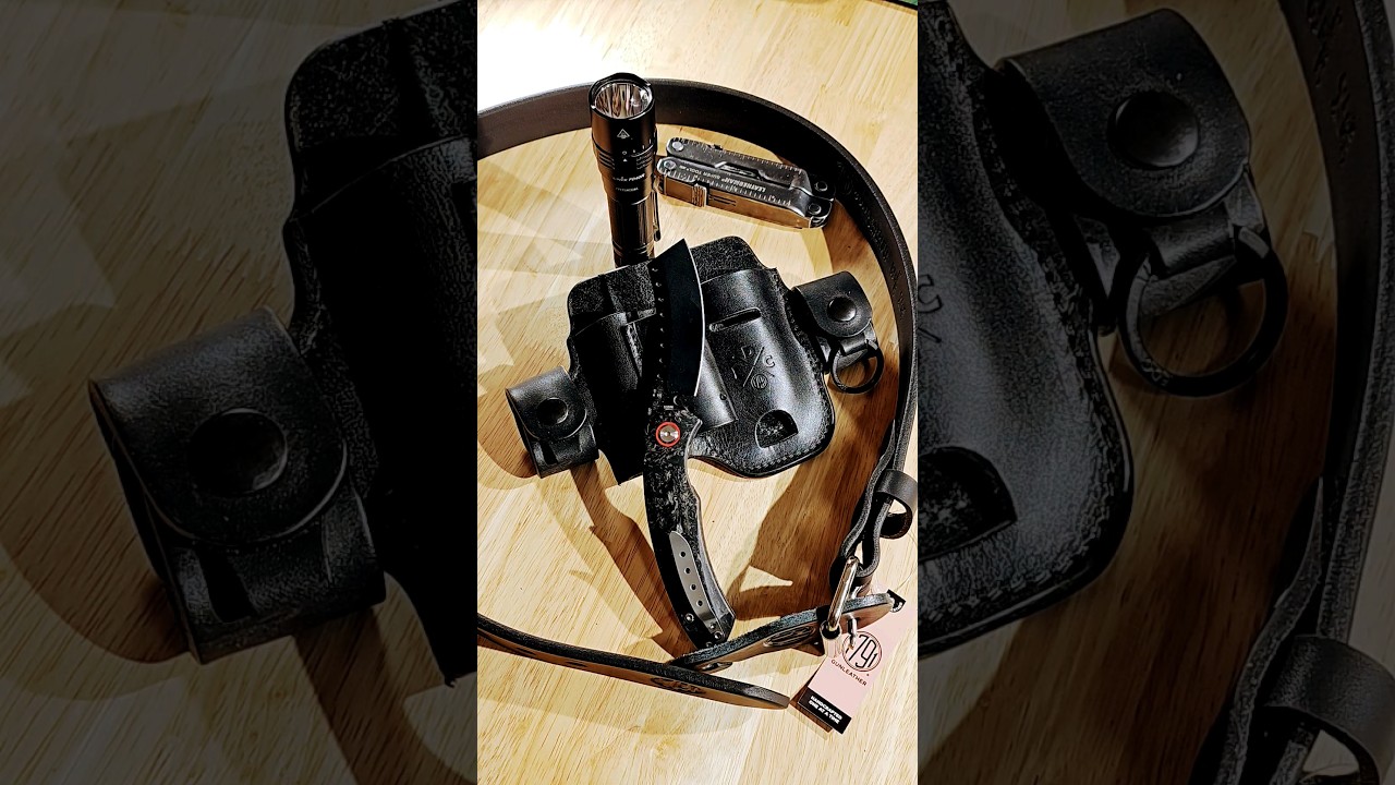 Extremely Solid? EDC 1791 Tool Organizer & Belt Action Snap RedHorse Knifeworks