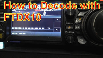 YAESU FTDX10 CW DECODER: Decode Morse Code Flawlessly Setup & Demo