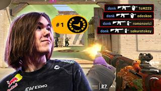 Donk Keeps Extending His #1 FACEIT Lead
