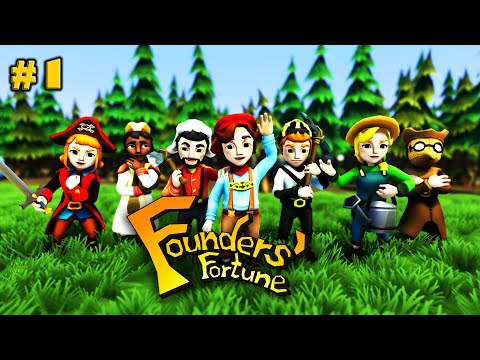 Видео: Мои первые поселенцы ☀ Founders Fortune Прохождение игры  #1