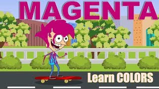 Learn colors with Skateboard game for kids | color game | Wowkids Tv