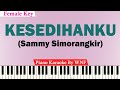 Sammy Simorangkir - Kesedihanku Karaoke Piano FEMALE KEY