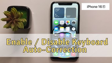 How to Enable / Disable Keyboard Auto-Correction on iPhone 16e #new