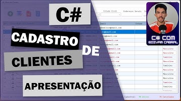 Curso de C# Cadastro de Clientes Aula de Apresentação  #CSharp #visualstudio2019