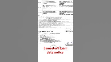 Bbmku semester 1 exam date notice