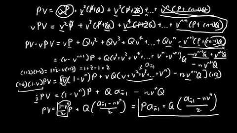 Annuities Varying Arithmetically | Financial Mathematics | Actuarial Science