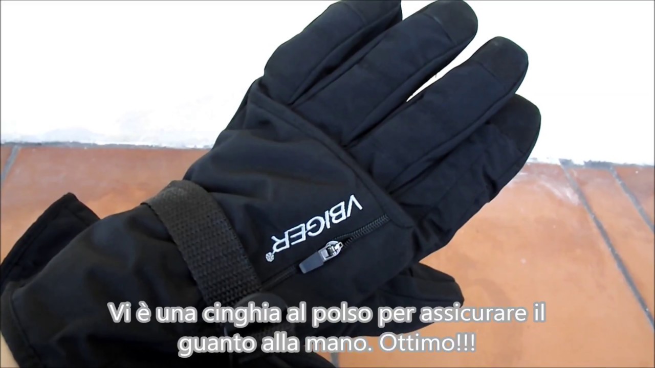 OUTCOOL Guanti Riscaldati per Uomo e Donna Guanti Termici Inverno Batteria Fino a 8 Ore da 2500 mAh agli Ioni di Litio Adatti a Tutti i Tipi di Sporti all/’Aria Aperta Ricaricabile