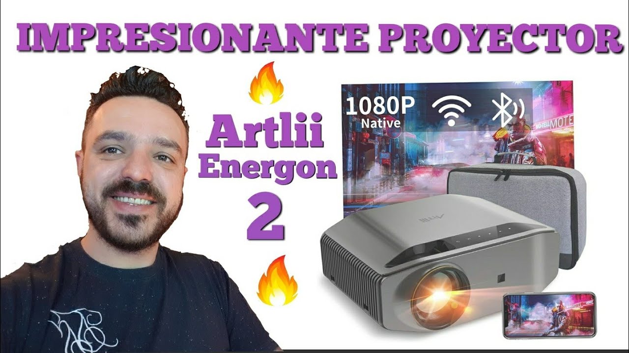 Projecteur Bluetooth Wifi, prenant en charge le projecteur extérieur 4k  Artlii Energon2, Fhd Native 1080p sans fil et image filaire Réglementation  américaine