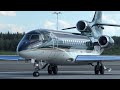 4K| Jetflite Dassault Falcon 7X OH-WIX At Tampere-Pirkkala