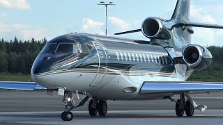 4K| Jetflite Dassault Falcon 7X OHWIX At TamperePirkkala