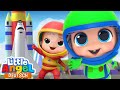 Die Weltraum-Reise | Kinderlieder und Cartoons | Little Angel | Moonbug Kids Deutsch