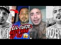 Washed up rapper  lil cuete gets pressed by his own hood he never put in work  gets ran up on