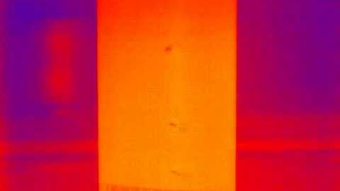 Low-turbulence wind tunnel TU Delft, 2D IR (infrared) imagery from 2nd BSC year practical [absolute]