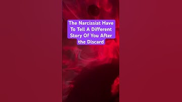 #narcissists THE NARCISSIST HAVE TO TELL A DIFFERENT STORY ABOUT YOU IN THE END