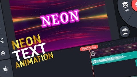 Unique Neon Text  Animation Effect With Kinemaster | Kinemaster Text Effects video editing
