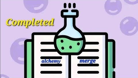 alchemy merge completed. (all 610 elements).