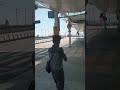 인천공항 3층 버스 대기중