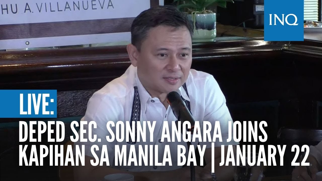 DepEd Sec. Sonny Angara joins Kapihan sa Manila Bay | January 22 - YouTube