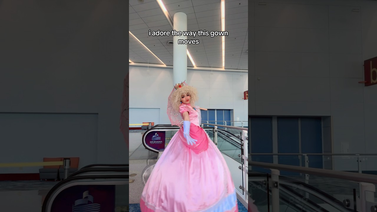 Princess Peach Gown🩷 #cosplay
