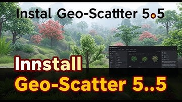 Install Geo-Scatter 5.5 Addons in Blender 4.3 🌿 | Plant-Library & Biomes Tutorial 🎥