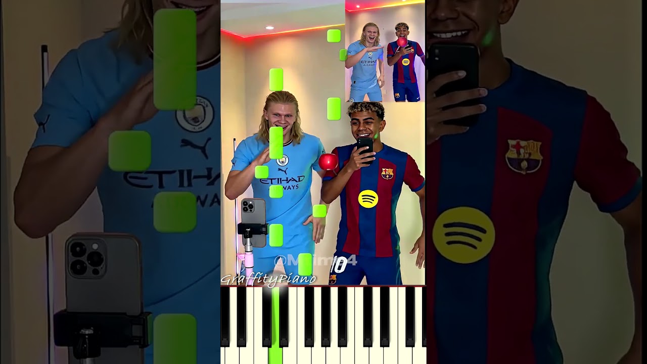 Haaland’s Apple Trick Broke Everyone’s Brain  #football #haaland #parody Piano Tutorial