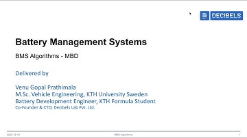 Battery Management System Algorithms