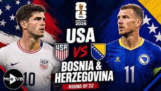 USA vs Bosnia and Herzegovina 2 7 2026 World Cup 2026