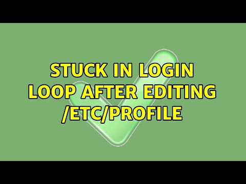 Stuck in login loop after editing /etc/profile (3 Solutions!!)