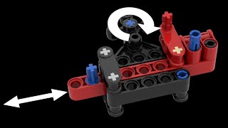 5 Ways to convert Linear Motion into OneWay Rotation | Lego Technic