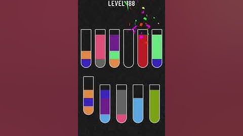 Water Sort Puzzle   level 188 !!! Mobile Cell Phone Game Walkthrough Android / Apple