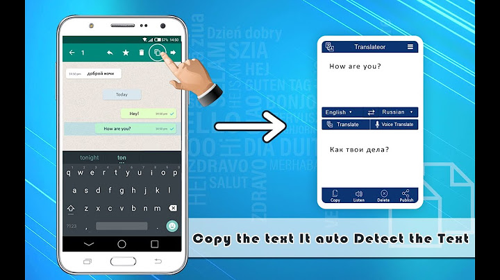 Copy any text and Translate in any language
