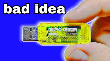 Pushing My Homemade Flash Drive to it