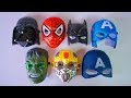 Beraksi Pakai Topeng Superhero Bisa Menyala | Hulk Spiderman Kapten Amerika Batman Bumblebee