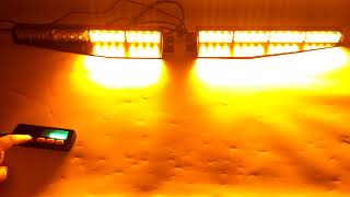Car Emergency Warning Strobe Visor Split Mount Deck Dash Light Bar