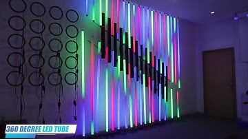 360 degree colorful pixel tube Artnet Madrix control for stage lighting show