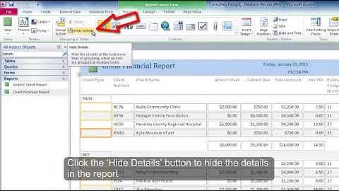 Microsoft Access: How to Create a Summary Report