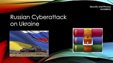 Russian Cyberattack on Ukraine using WinRAR