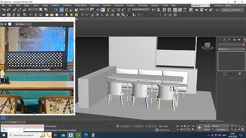 3DsMax Tutorials, Tutorial on 3D Modeling a Stylish Dining Table & Chair in 3dsmax ( Part 3)