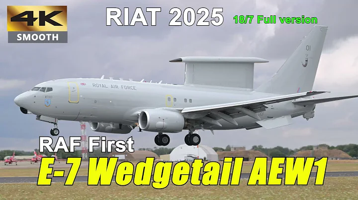 RAF’s Newest AWACS: E-7 Wedgetail Flight Display flying display | RIAT 19/07/2025